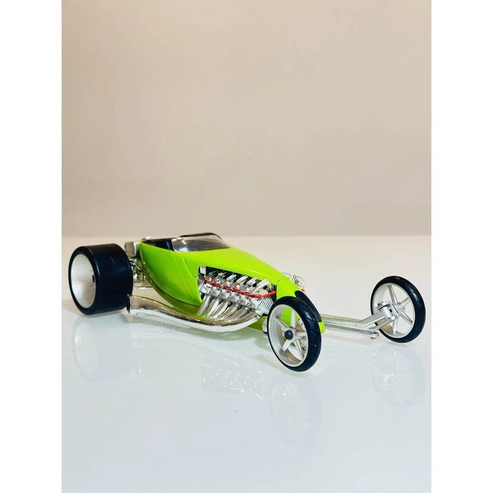 Hot Wheels Twin Mill 1:18 Diecast Model Car Lime Green Custom Hot Rod Rare